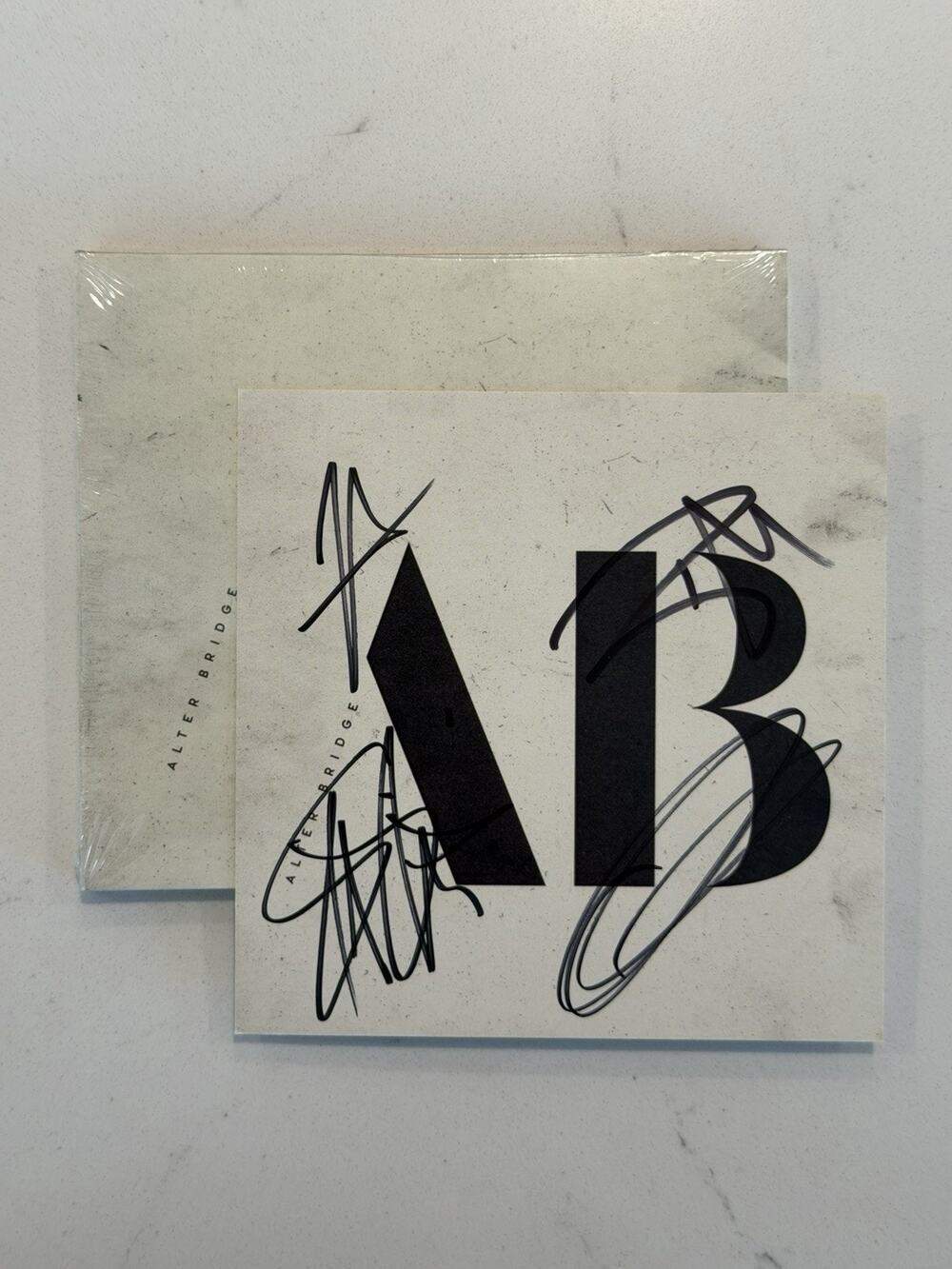 ALTER BRIDGE "AB" SIGNED CD W/ SIGNED CARD MYLES KENNEDY-TREMONTI-SCOTT-BRIAN #7